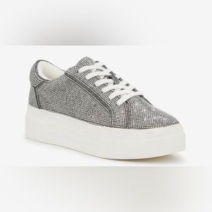Cherello 1.5 inch platform rhinestone sneakers